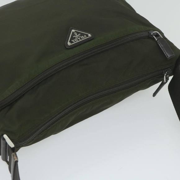 PRADA Shoulder Bag Nylon Khaki Auth 62330 - Picture 6 of 16